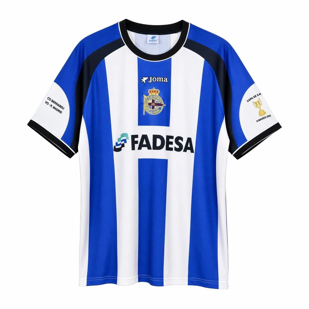 Deportivo de La Coruña Final Copa del Rey 2002 — vista frontal