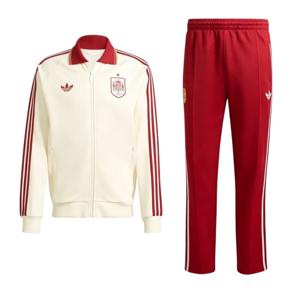España 2026 Chándal Rojo/Blanco — vista frontal