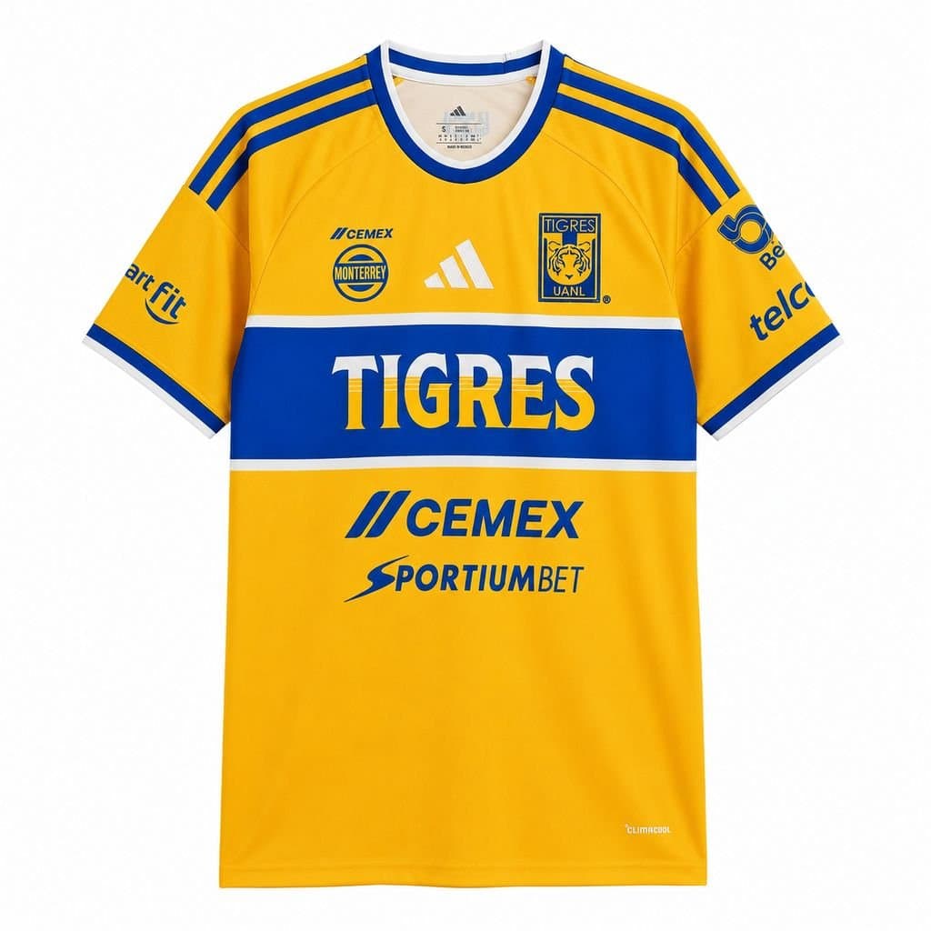 Tigres UANL 2026/27 1a Eq. — vista frontal