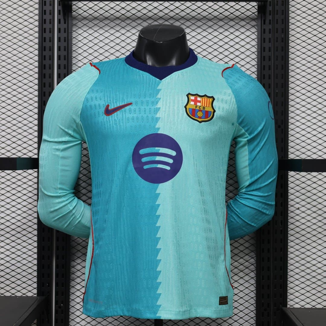 FC Barcelona 2026/27 3a Eq. (Ed. Jugador) Manga Larga — vista frontal
